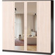 Шкаф комбинированный Шарм-Дизайн Лайт 160х60 венге+вяз с зеркалом