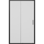Душевая дверь Bravat Blackline 120x200 прозрачная, черная (BD120.4101B)