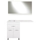 Мебель для ванной Style line Валеро Люкс 60 (120L) под стиральную машину, белая
