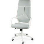 Кресло офисное NORDEN IQ white+grey белый пластик/серая ткань