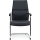 Кресло офисное NORDEN Лондон CF/ хром/черный + черные вставки экокожа