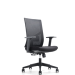 Кресло офисное NORDEN Сильвия LB/ черный пластик/черная сетка/черная ткань