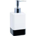 Дозатор для жидкого мыла Fixsen Text белый, черный (FX-230-1)
