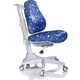 Кресло Mealux Match Y-528 F/grey base основание серое/обивка синяя с мячиками
