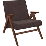 Кресло для отдыха Мебель Импэкс Вест орех ткань Verona wenge, кант Verona wenge