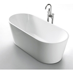 Акриловая ванна BelBagno 150x75 со сливом-переливом (BB202-1500-750)
