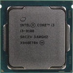 Процессор Intel Intel Core i3-9100 Coffee Lake OEM (3.60Ггц, 6МБ, Socket 1151v2)