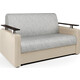 Диван-кровать Шарм-Дизайн Шарм 120 экокожа беж и серый шенилл