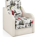 Кресло-кровать Шарм-Дизайн Классика В экокожа беж и велюр