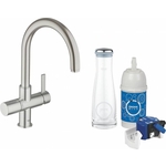 Смеситель для кухни Grohe Blue с функцией фильтрации воды, суперсталь (33249DC0)