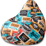 Кресло-мешок Bean-bag Груша лейбл XL