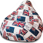 Кресло-мешок Bean-bag Груша флаги XL