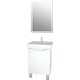 Мебель для ванной Dreja Mini 50 напольная, с дверцей, белый глянец