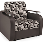 Кресло-кровать Шарм-Дизайн Гранд Д экокожа шоколад и ромб