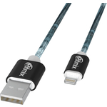 Кабель Lightning 8pin-USB Ritmix RCC-422 Brown для синхронизации/зарядки, 1м, нейлон. опл.