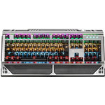 Клавиатура Oklick 980G HUMMER механическая черный USB for gamer LED (подставка для запястий)