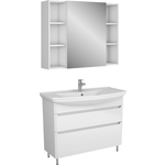 Мебель для ванной Uncoria Делия 105 с ящиками, белая