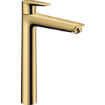 Смеситель для раковины Hansgrohe Talis E высокий, с донным клапаном, золото (71716990)