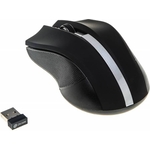 Мышь Oklick 615MW черный/серебристый оптическая (1000dpi) беспроводная USB для ноутбука (3but) (412860)