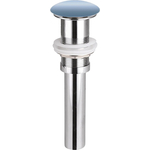 Донный клапан Ceramicanova Click-clack с керамической накладкой, голубой (CN2000ML)