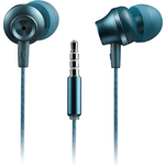 Гарнитура Canyon SEP-3 Stereo earphones with microphone, metallic shell, cable length 1.2m, Blue-green, 22*12.6mm, 0.012kg (CNS-CEP3BG)