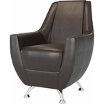 Банкетка-кресло Гранд Кволити 6-5121 Лилиана темно-коричневый к/з
