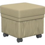 Банкетка Мебелик BeautyStyle 5 с ящиком, на колесах, крем (П0005664)