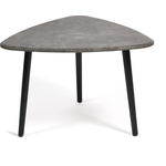 Стол журнальный Мебелик Квинс серый бетон
