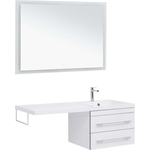 Мебель для ванной Aquanet Верона 120 (58) правая, белая