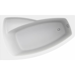 Акриловая ванна BAS Камея Pro 160х95 левая, с каркасом, фронтальная панель (В А0119, Э 00120)