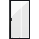 Душевая дверь Niagara Nova 80х195 прозрачная, черная (NG-82-8AB)