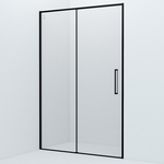 Душевая дверь IDDIS Slide 130х195 прозрачная, черный (SLI6BS3i69)