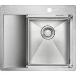Кухонная мойка Paulmark Alster 59х51 брашированная сталь (PM825951-BSR)