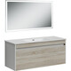 Мебель для ванной Sancos Smart 120 два ящика, дуб бардолино/белый