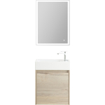Мебель для ванной BelBagno Kraft Mini 50 левая, Rovere Galifax Bianco