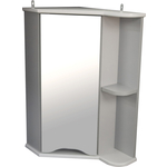 Зеркальный шкаф Mixline Корнер 56х68 угловой, серый (4630099747911)