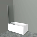 Шторка для ванны BelBagno Uno V-1 70х150 прозрачная, хром (UNO-V-1-70/150-C-Cr)