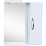 Зеркало-шкаф Emmy Рокард 60х70 правый, с подсветкой, белый (rok3.60bel-r)