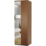 Шкаф для одежды Шарм-Дизайн Комфорт МШ-21 100х60 с зеркалом, орех