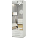 Шкаф комбинированный с ящиками Шарм-Дизайн Комфорт МКЯ-22 80х60 с зеркалом, белый