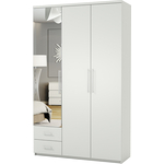 Шкаф трехдверный Шарм-Дизайн Комфорт МКЯ-32/1 135х45 с зеркалами, белый