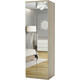 Шкаф для одежды Шарм-Дизайн Комфорт МШ-21 90х45 с зеркалами, дуб сонома