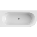 Акриловая ванна Cezares Slim Corner 180х80 левая, черная матовая (SLIM CORNER-180-80-60-L-NERO-SET)