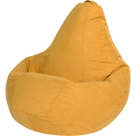 Кресло-мешок DreamBag Желтый Велюр L 100х70