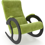 Кресло-качалка Мебелик Блюз 3 ткань Верона Эпл Грин, каркас венге (П0005099)