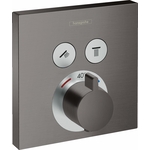 Термостат для ванны Hansgrohe ShowerSelect для механизма 01800180, шлифованный черный хром (15763340)
