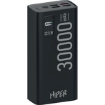 Мобильный аккумулятор Hiper EP 30000 30000mAh 3A QC PD 5xUSB черный (EP 30000 BLACK)