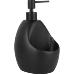 Дозатор для жидкого мыла Wasserkraft с емкостью для губки, черный (K-8099BLACK)
