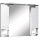 Зеркальный шкаф Runo Стиль 105х80 белый (00000001119)