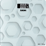 Весы напольные BBK BCS3005GE белый/серый